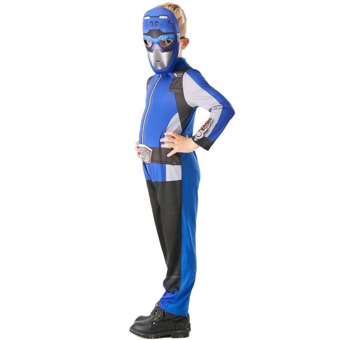 Costume Power Ranger Blu Tuta e Maschera - BabyLud
