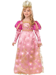 Costume Regina Rosa Con Led 610852 - BabyLud