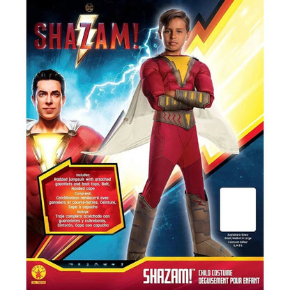 Costume Shazam Bambino 8 - 10 Anni con Mantello 700706 - BabyLud