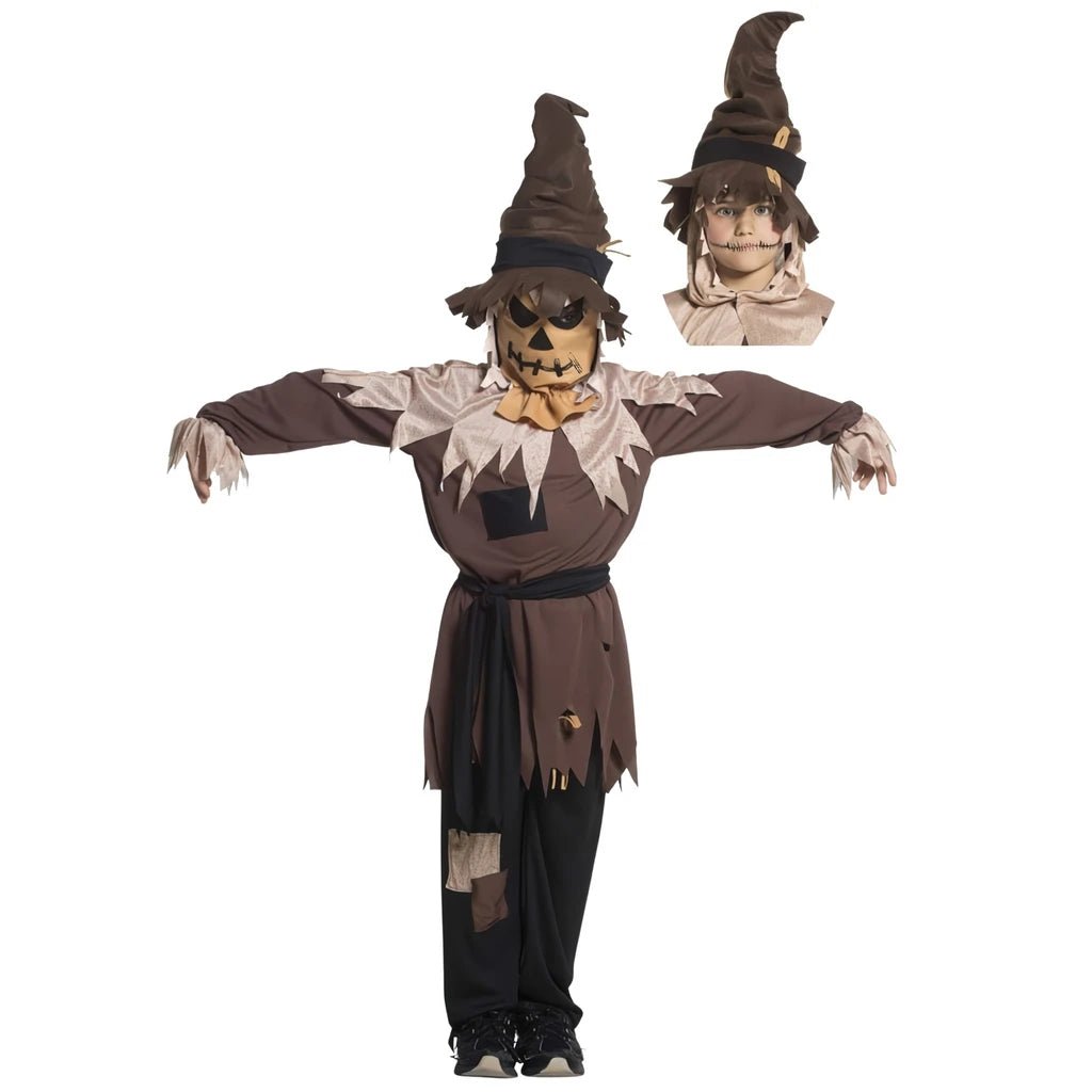 Costume Spaventapasseri Creepy Bambino 5 - 6 Anni - BabyLud