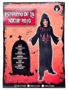 Costume Spirito Della Notte Rosso 881442 - BabyLud