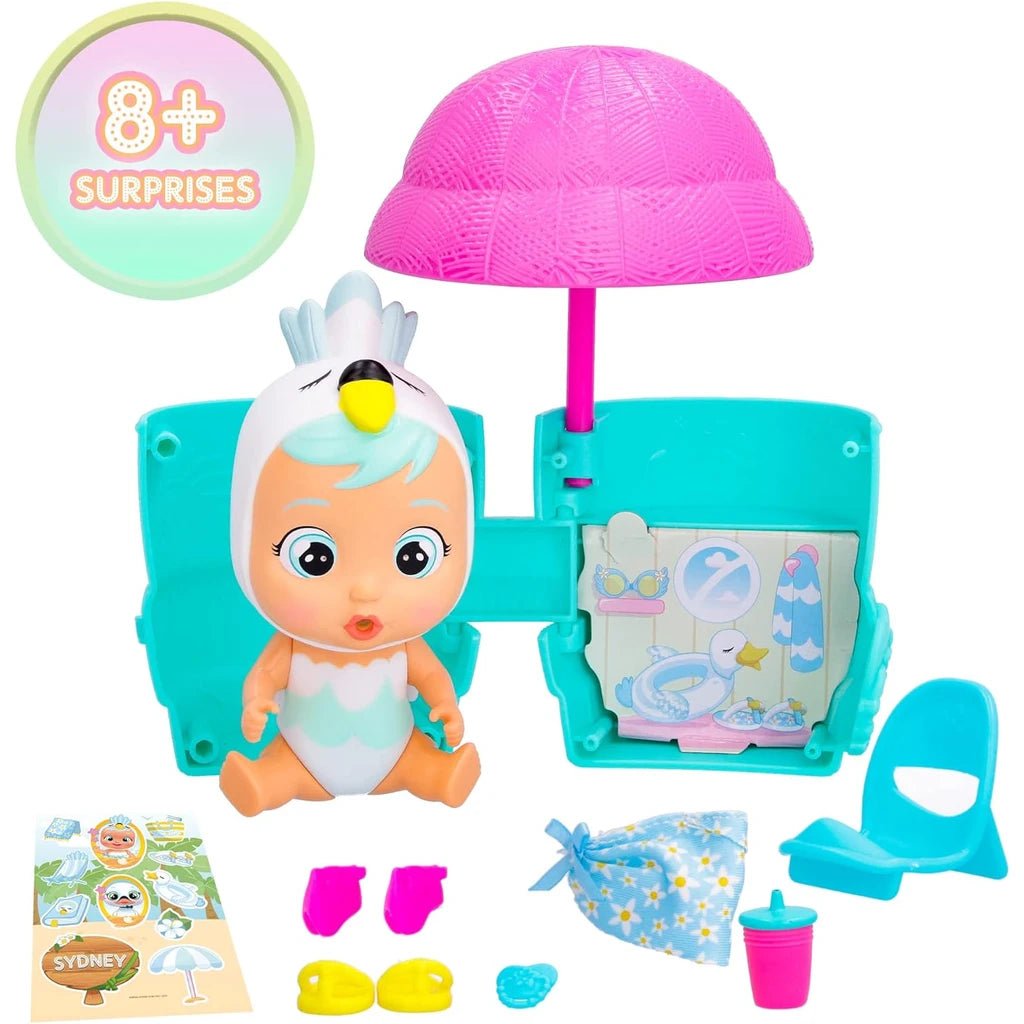 Cry Babies Tropical Beach Bambola con 7 Sorprese - BabyLud