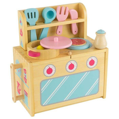 Cucina Giocattolo Portatile in Legno per Bambine - BabyLud