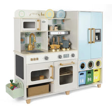 Cucina in Legno Interattiva Con Lavello Forno Frigorifero - BabyLud