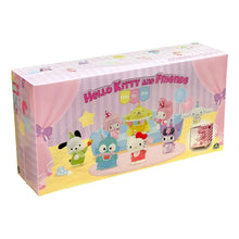 Blind box Hello Kitty and Friends Ode to Joy con figurina Hello Kitty e orsetto su base rosa, confezione serie completa 8 design più 1 esclusivo