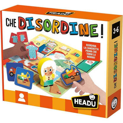 Gioco Educativo "Che Disordine" Headu IT29389 - BabyLud