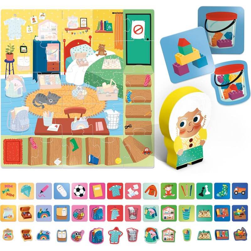 Gioco Educativo "Che Disordine" Headu IT29389 - BabyLud