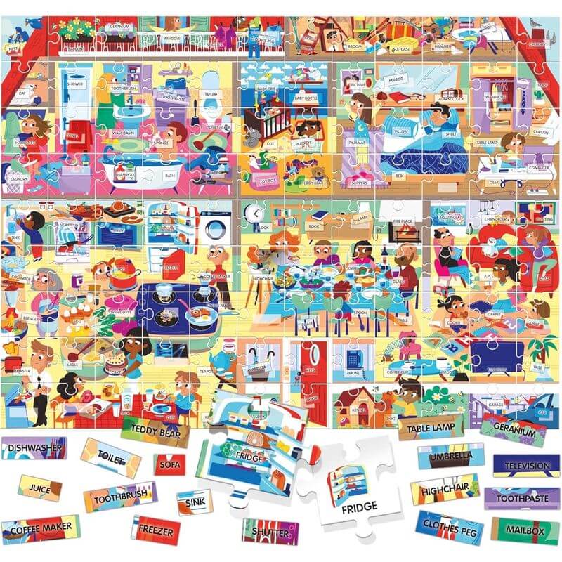 Gioco Educativo Easy English 100 Words Headu IT23158 - BabyLud