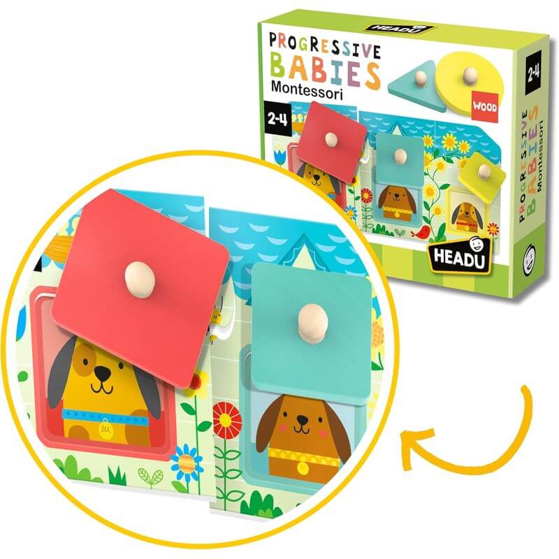 Gioco Educativo Montessori Headu Progressive Babies - BabyLud