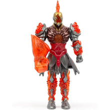 Gormiti Action Figure Fireon Zane 27 cm, l'eroe del Clan del Fuoco. Super articolato, con effetti metallici e Pugno di Fuoco 