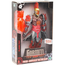 Gormiti Action Figure Fireon Zane 27 cm, l'eroe del Clan del Fuoco. Super articolato, con effetti metallici e Pugno di Fuoco 2