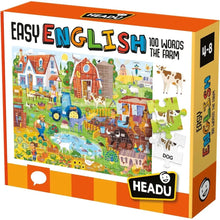 Headu Easy English 100 Words Farm Puzzle Gioco Educativo - BabyLud