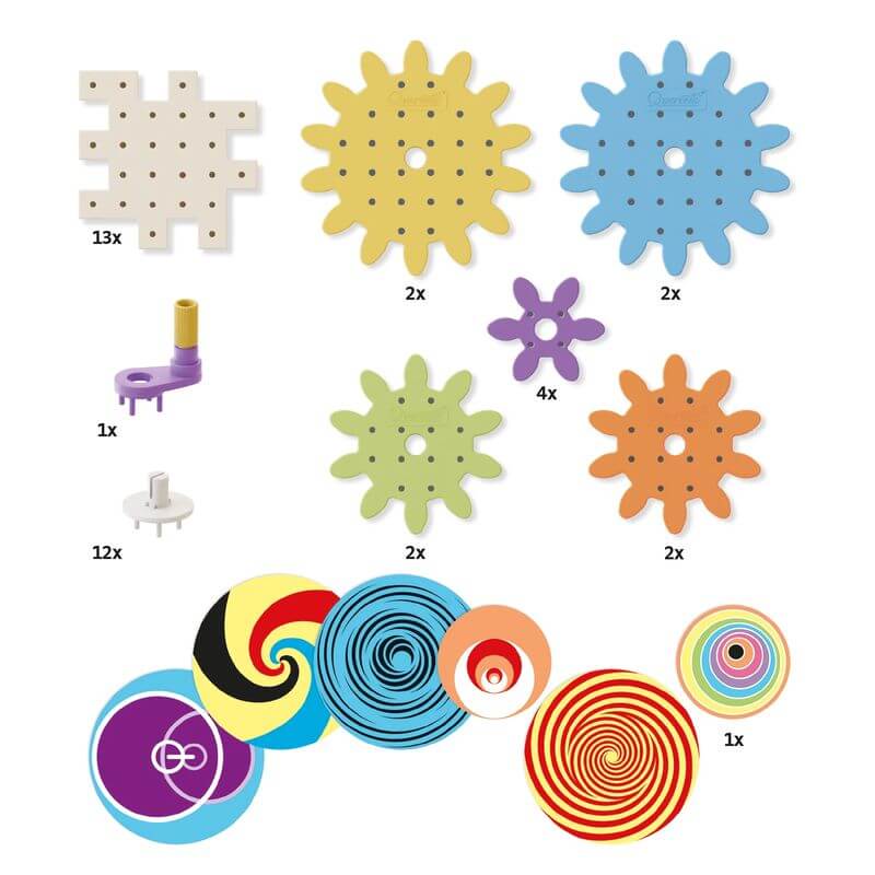 Kaleido Gears Eco Gioco di Ingranaggi Quercetti 82341 - BabyLud