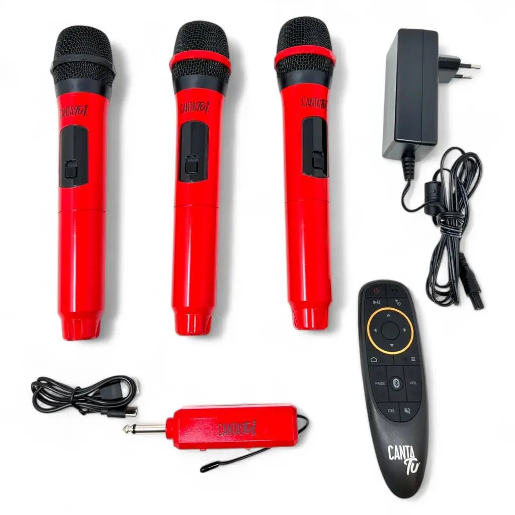 Karaoke Canta Tu Rosso con 3 Microfoni Edizione Esclusiva - BabyLud