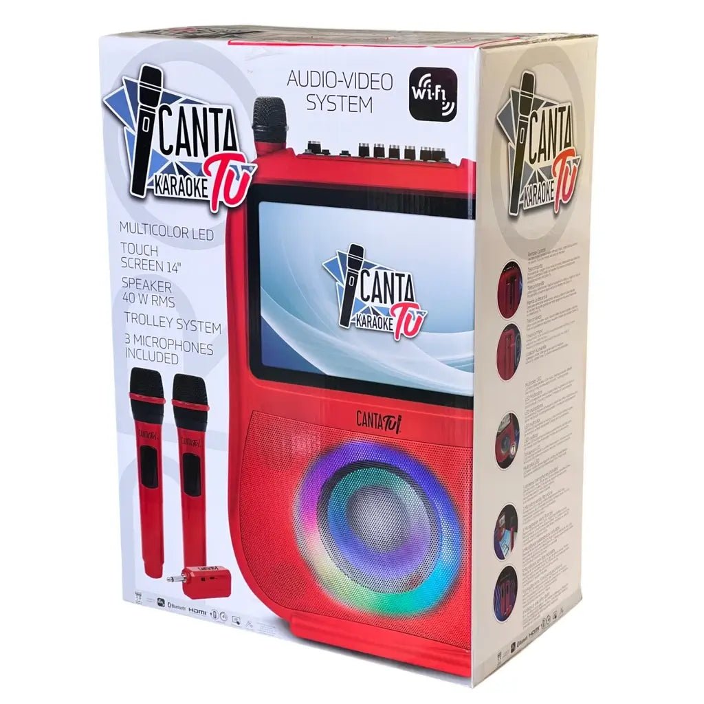 Karaoke Canta Tu Rosso con 3 Microfoni Edizione Esclusiva - BabyLud