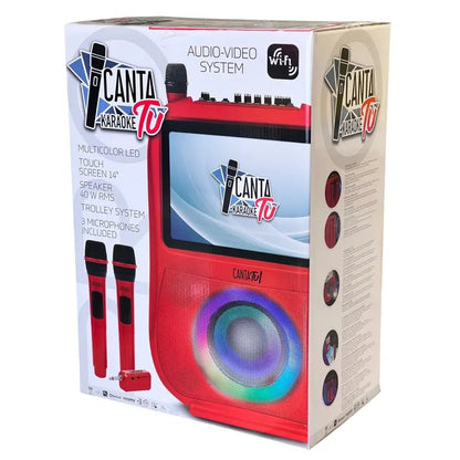 Karaoke Canta Tu Rosso con 3 Microfoni Edizione Esclusiva - BabyLud