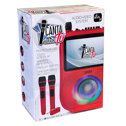 Karaoke Canta Tu Rosso con 3 Microfoni Edizione Esclusiva - BabyLud