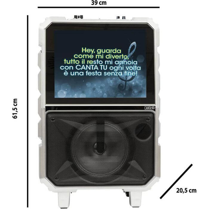 Karaoke Portatile Canta Tu con Microfono Wireless CTC06000 - BabyLud