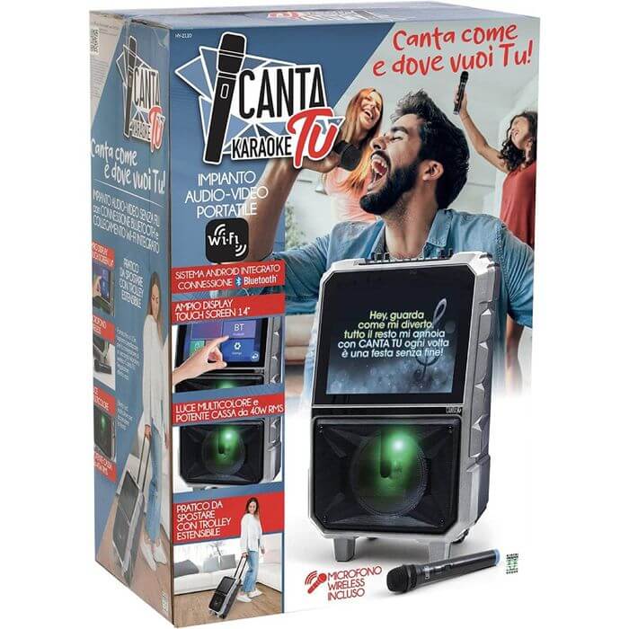 Karaoke Portatile Canta Tu con Microfono Wireless CTC06000 - BabyLud