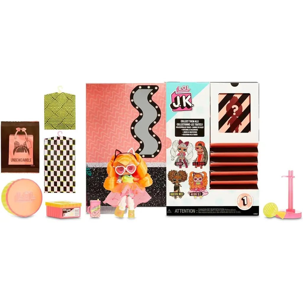 LOL Surprise JK Mini Neon Q.T. Fashion Doll 15 Sorprese - BabyLud