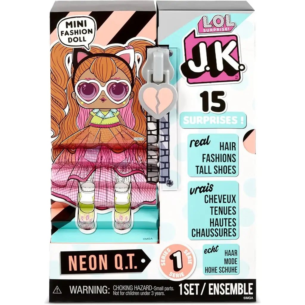 LOL Surprise JK Mini Neon Q.T. Fashion Doll 15 Sorprese - BabyLud