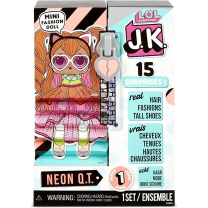 LOL Surprise JK Mini Neon Q.T. Fashion Doll 15 Sorprese - BabyLud