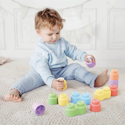 Mattoncini Morbidi Quercetti Momy Soft con Sonagli - BabyLud