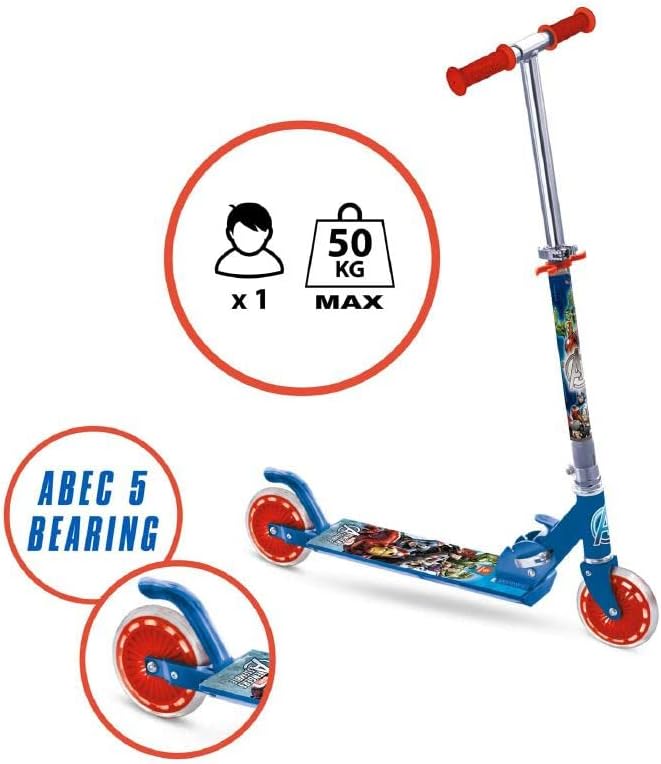Monopattino Avengers 2 Ruote Pieghevole - BabyLud