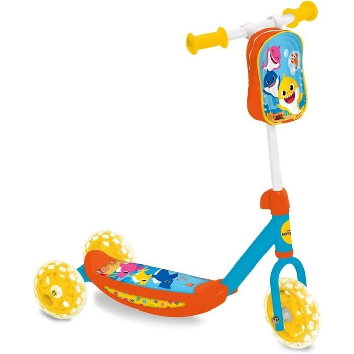 Monopattino Baby Shark 3 Ruote con Borsetta - BabyLud