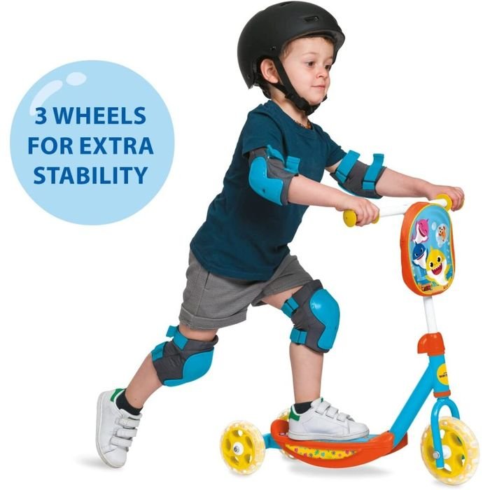 Monopattino Baby Shark 3 Ruote con Borsetta - BabyLud
