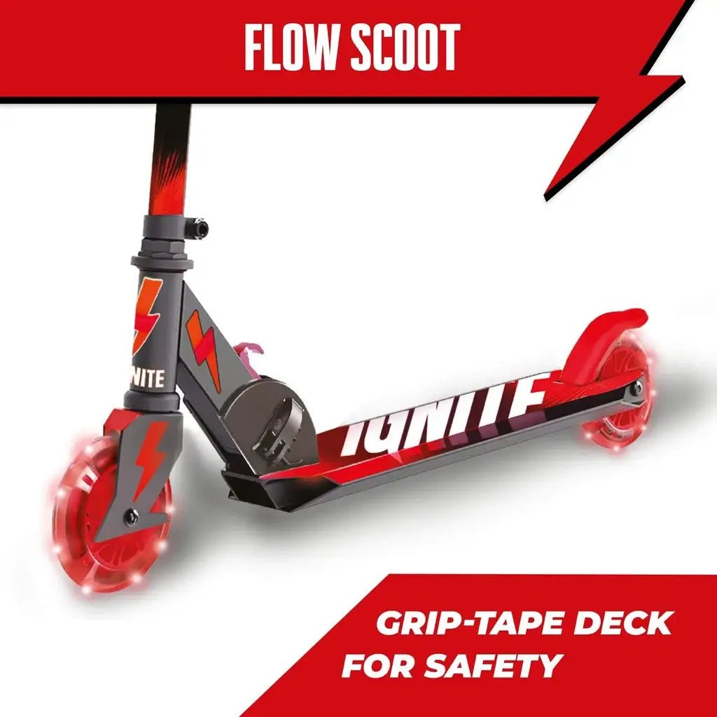 Monopattino Ignite con Luci LED Rosso per Bambini 5 - 12 Anni - BabyLud