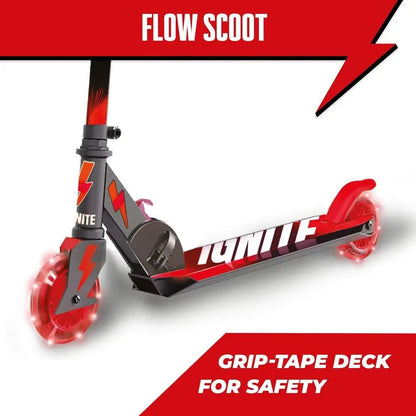 Monopattino Ignite con Luci LED Rosso per Bambini 5 - 12 Anni - BabyLud
