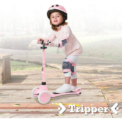 Monopattino On&Go Tripper 3 Ruote Rosa Regolabile - BabyLud