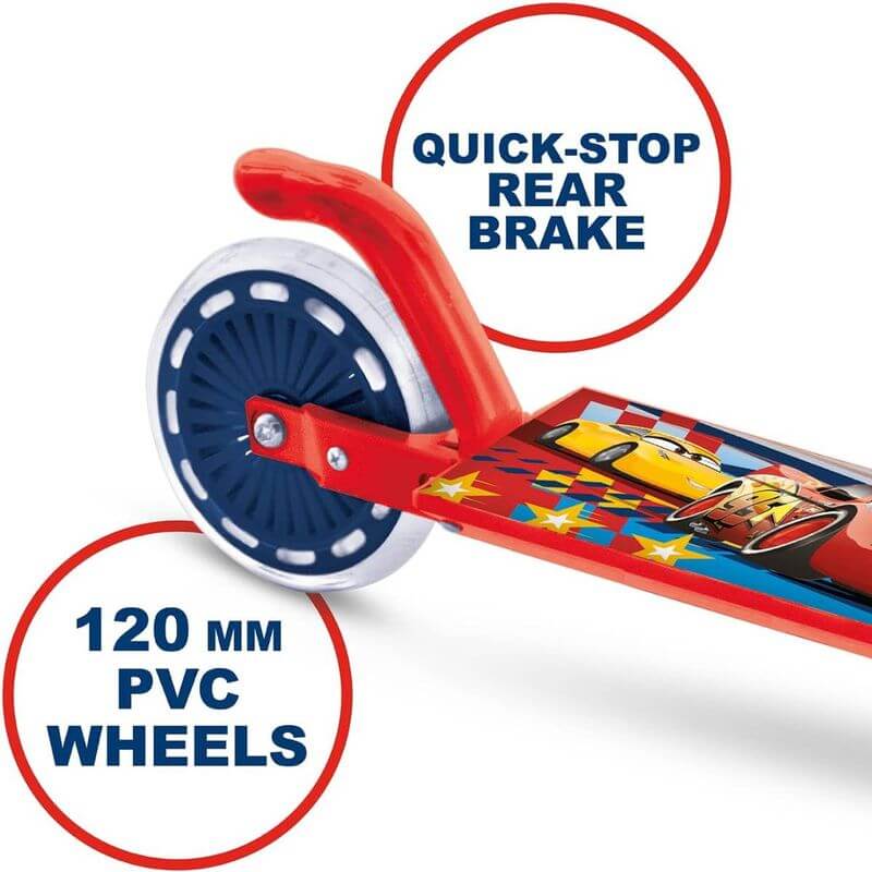 Monopattino Pieghevole Disney Cars 2 Ruote - BabyLud