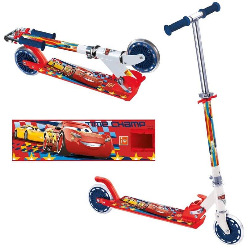 Monopattino Pieghevole Disney Cars 2 Ruote - BabyLud