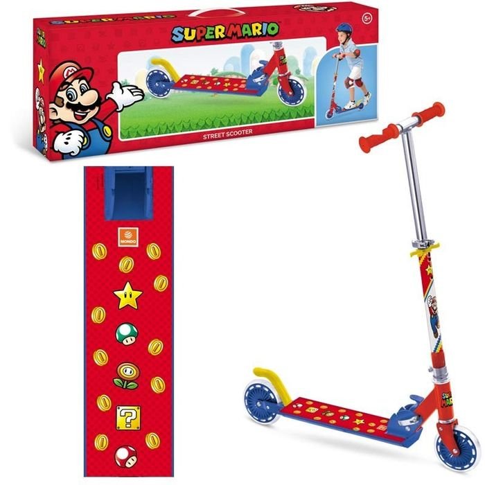 Monopattino Super Mario 2 Ruote Pieghevole - BabyLud