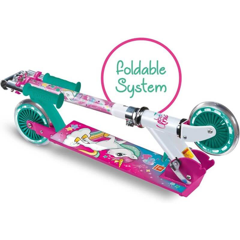 Monopattino Unicorno Pieghevole 2 Ruote 5+ Anni - BabyLud