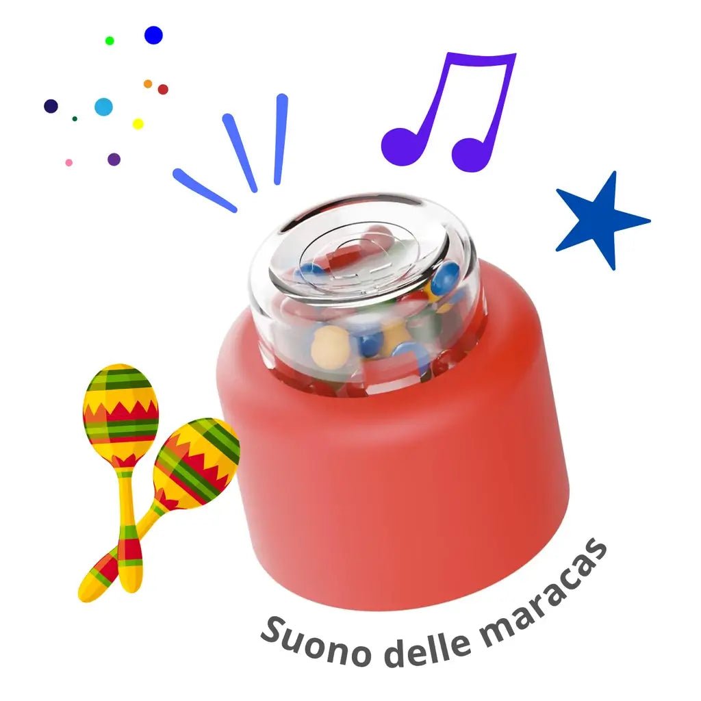 Morbidi Mattoncini Colorati per Bambini 6 - 36 Mesi con Sonaglio - BabyLud