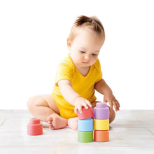 Morbidi Mattoncini Colorati per Bambini 6 - 36 Mesi con Sonaglio - BabyLud