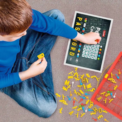 Peg Code Chiodini e Lettere Coding Quercetti 1002 - BabyLud