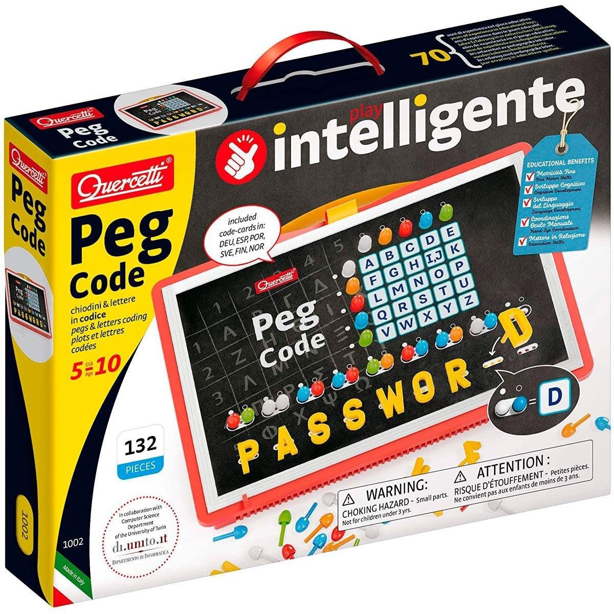 Peg Code Chiodini e Lettere Coding Quercetti 1002 - BabyLud