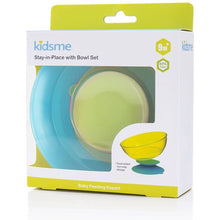 Piatto Con Ventosa Per Neonati Lime Azzurro - BabyLud