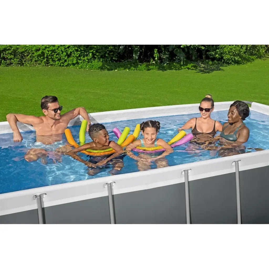 Piscina Rettangolare Bestway Power Steel 56441 404x201x100 cm - BabyLud