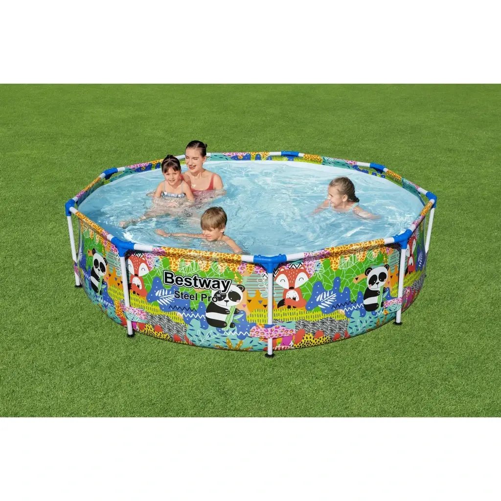 Piscina Steel Pro MAX 274x66 cm Grafica Animali - BabyLud