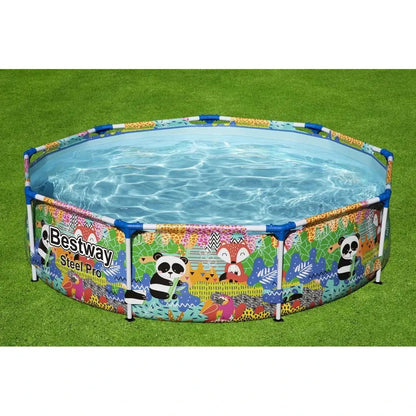 Piscina Steel Pro MAX 274x66 cm Grafica Animali - BabyLud