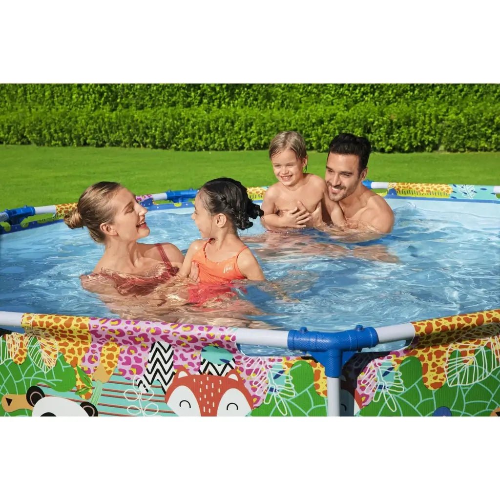 Piscina Steel Pro MAX 274x66 cm Grafica Animali - BabyLud