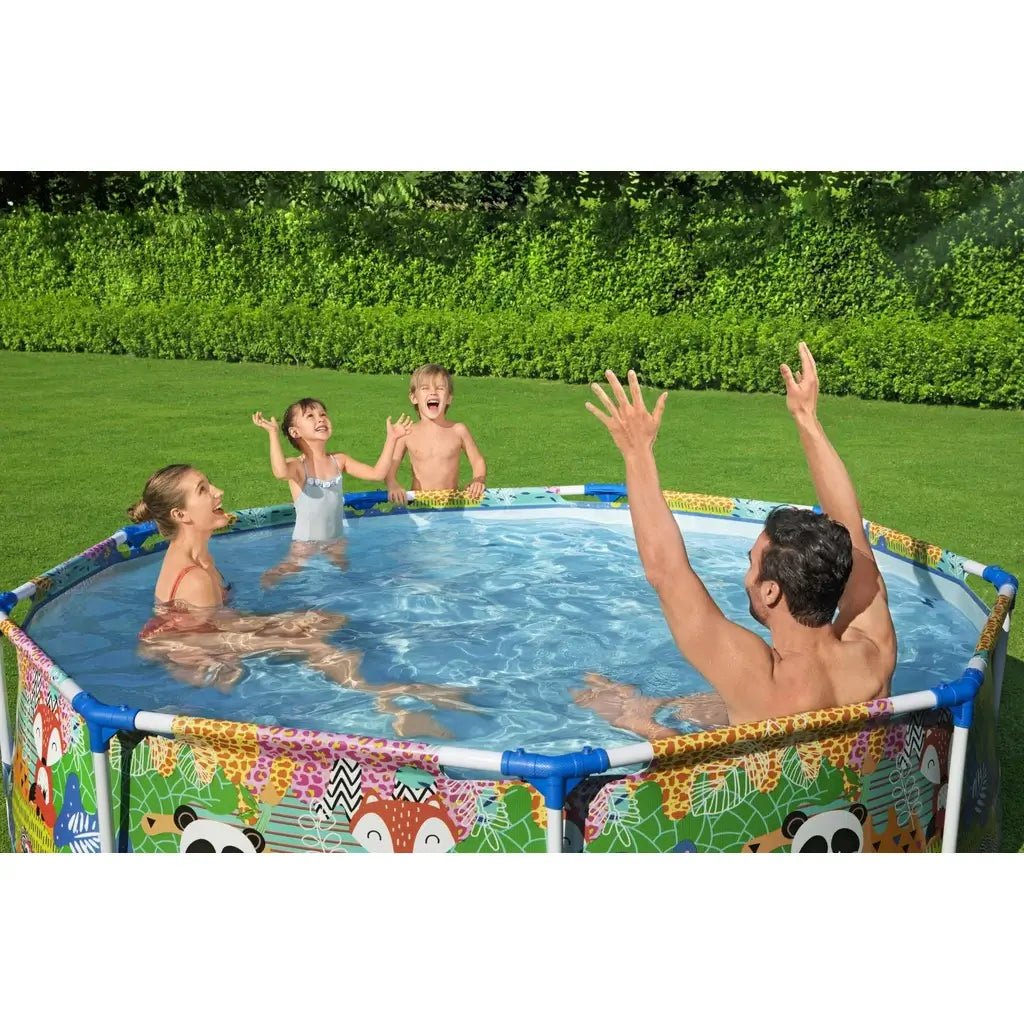 Piscina Steel Pro MAX 274x66 cm Grafica Animali - BabyLud
