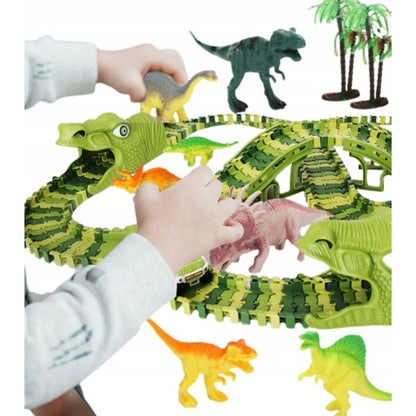 Pista con Dinosauri 240 Pezzi – Circuito Preistorico Con Auto - BabyLud