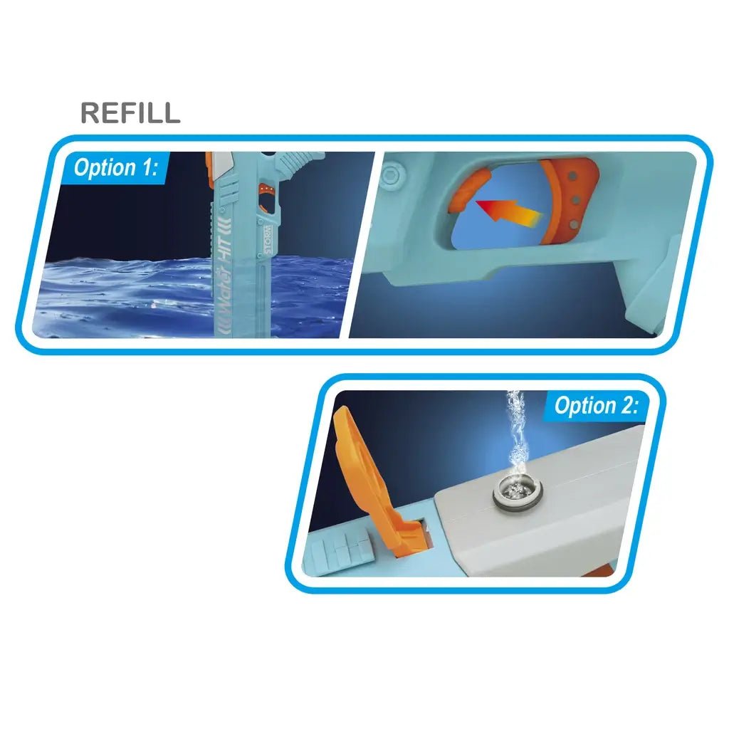 Pistola ad Acqua Water Hit Ricaricabile USB - BabyLud