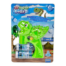 pistola sparabolle dinosauri — vista laterale
